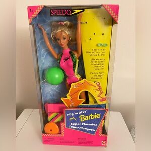 Speedo Barbie Flip 'n Dive Doll